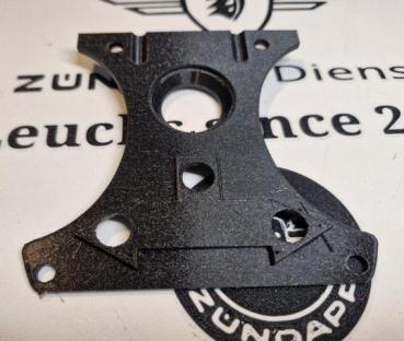 Preview: Zündapp Cockpit Platte mit nur 3 Kontroll Leuchten ! ET : 529-16.138 aus PETG Struktur